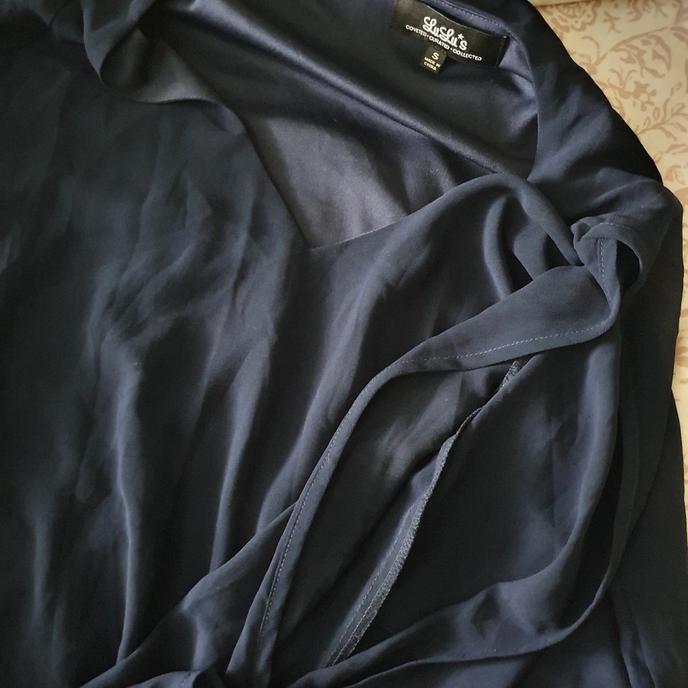 Lulu's Blue Mini Dress - Picture 5 of 7